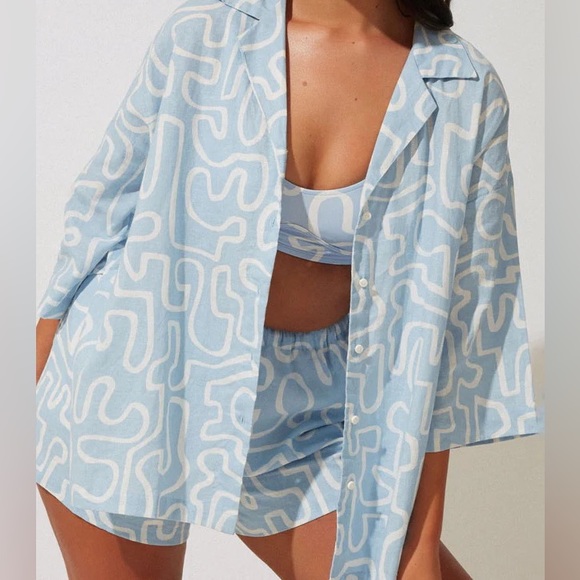 Zulu & Zephyr Pacific Organic Cotton Blend button up Shirt - Picture 2 of 7